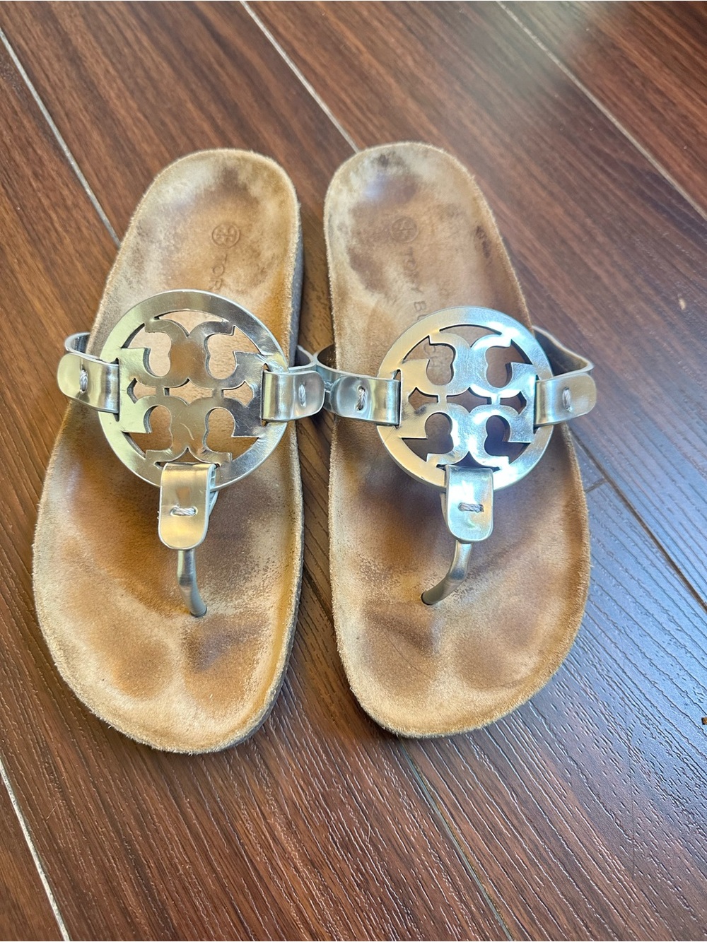 Tory Burch Silver Miller Cloud sandal
